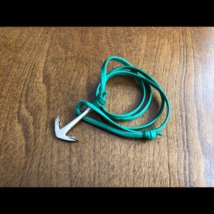 Miansai Anchor Bracelet - leather and silver